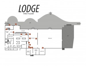 Lodge Map with Signs